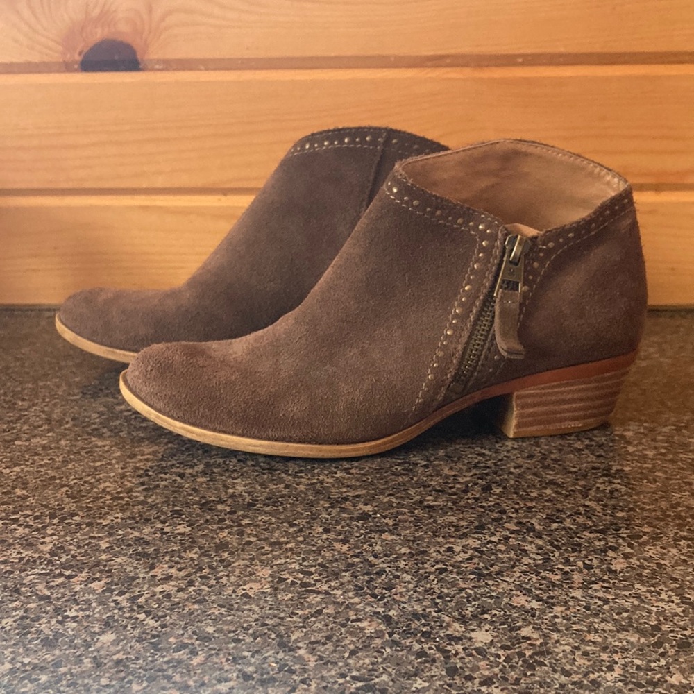 Lucky Brand Brown Suede Booties